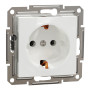 Розетка із заземленням Schneider Electric Asfora Білий EPH2970121 (без рамки)